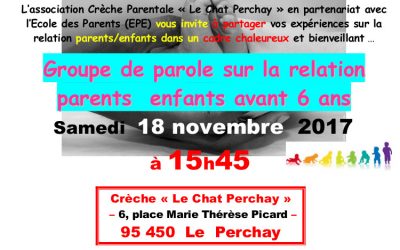 Groupe de parole – Le Chat Perchay – 95450 Le Perchay
