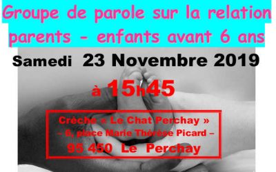 Groupe de parole : samedi 23 nov – 95450 Le Perchay