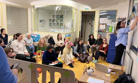 Intercrèches en chaussettes sur les limites aux Crocos jeudi 2 avril