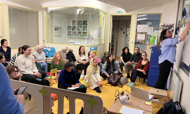 Intercrèches en chaussettes sur les limites aux Crocos jeudi 2 avril